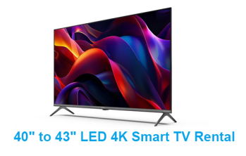 40" to 43" LED 4K Smart TV Rental