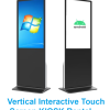 Vertical Interactive Touch Screen KIOSK Rental